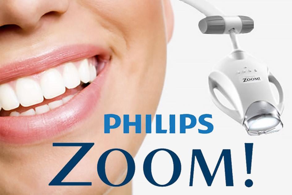 Dantų balinimas Philips ZOOM sistema